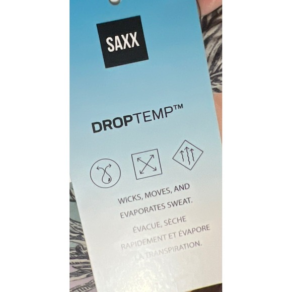 New SAXX Oh Buoy 2N1 Volley 5" Shorts Mens Swim Drop Temp Liner Tropical Birds - Picture 8 of 10